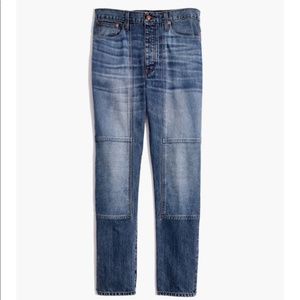 Rivet & Thread High-Rise Slim Boyjeans Thigh Patch